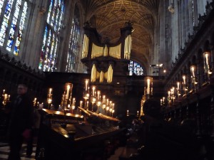 King's College Chapel yesterday
