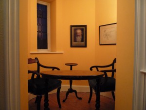 Brahms in the turret room