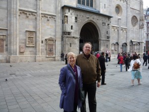 Susan and Erich outside the Stephansdom in Vienna