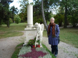 Mozart's monument in the Sankt Marx cemetery, Vienna