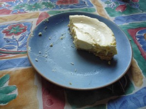 the last slice of my cheesecake