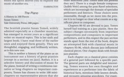 American Record Guide review of ‘The Piano – a History in 100 Pieces’