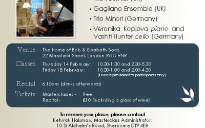 masterclasses – save the date