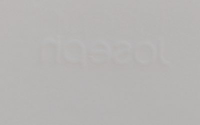 Words stamped into icing