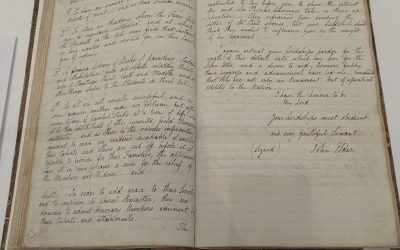 A letter in the Royal Scottish Academy’s archive